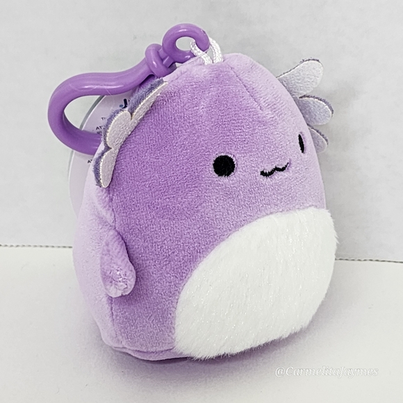 MONICA 🦎Purple Axolotl Clip Original Squishmallow ☆ NWT ☆ - Picture 6 of 7